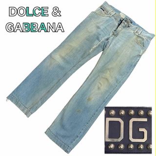 DOLCE\u0026GABBANA　ドルガバ　スタッズデニム