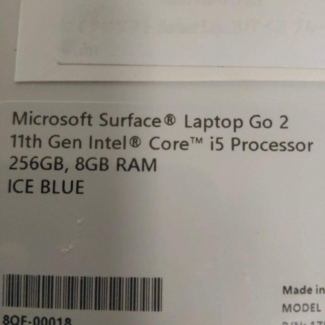 マイクロソフト Surface Laptop Go 2 i5/4GB/128GB スマホ/家電/カメラのPC/タブレット(ノートPC)の商品写真