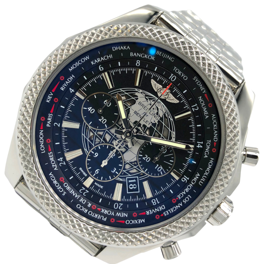 ブライトリング BREITLING ベントレー05 ユニタイム AB0521 シルバー SS メンズ 腕時計