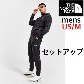 【海外限定】TNF ジャージ セットアップ メンズ ブラック Mサイズ