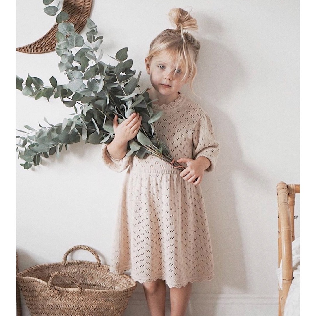 Caramel baby&child (キャラメルベビー&チャイルド)のBEBE ORGANIC べべオーガニック Olivia dress 3y 黒 キッズ/ベビー/マタニティのキッズ服女の子用(90cm~)(ワンピース)の商品写真