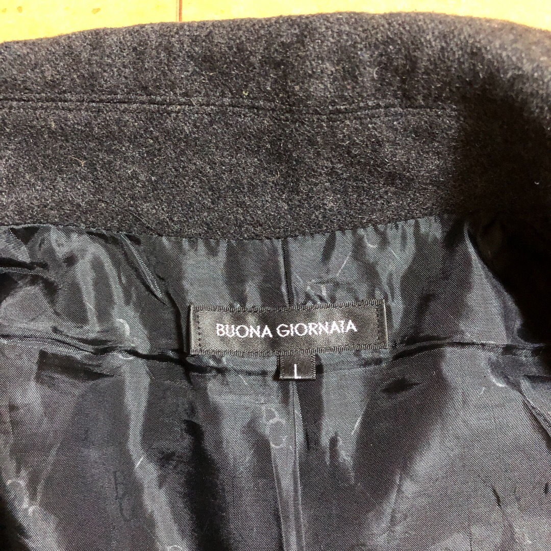 BUONA GIORNATA(ボナジョルナータ)のボナジョルナータ ダークグレー　日本製 レディースのジャケット/アウター(ピーコート)の商品写真