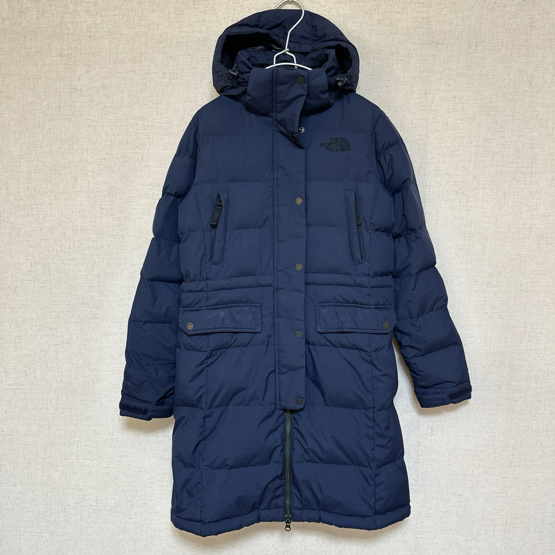 THE NORTH FACE ロングダウン ジャケット 紺 レディース Sサイズ