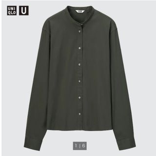 ユニクロ(UNIQLO)のはりー様/スタンドカラーシャツ＋ボウタイブラウスセット(シャツ/ブラウス(長袖/七分))