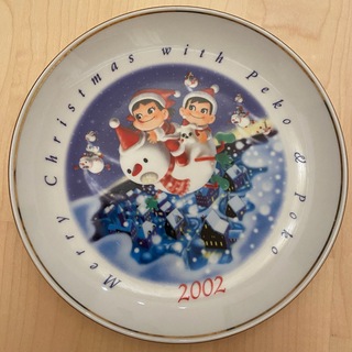 フジヤ(不二家)のペコポコ　クリスマスプレート　2002(ノベルティグッズ)