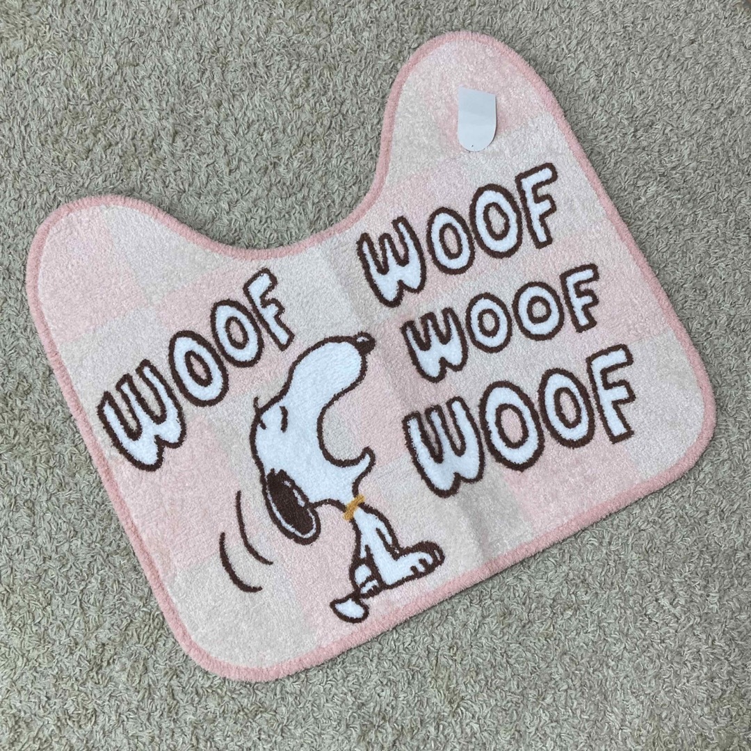 お得◎新品 フラッフィースヌーピー トイレマット スリッパ 2点 SNOOPY 3