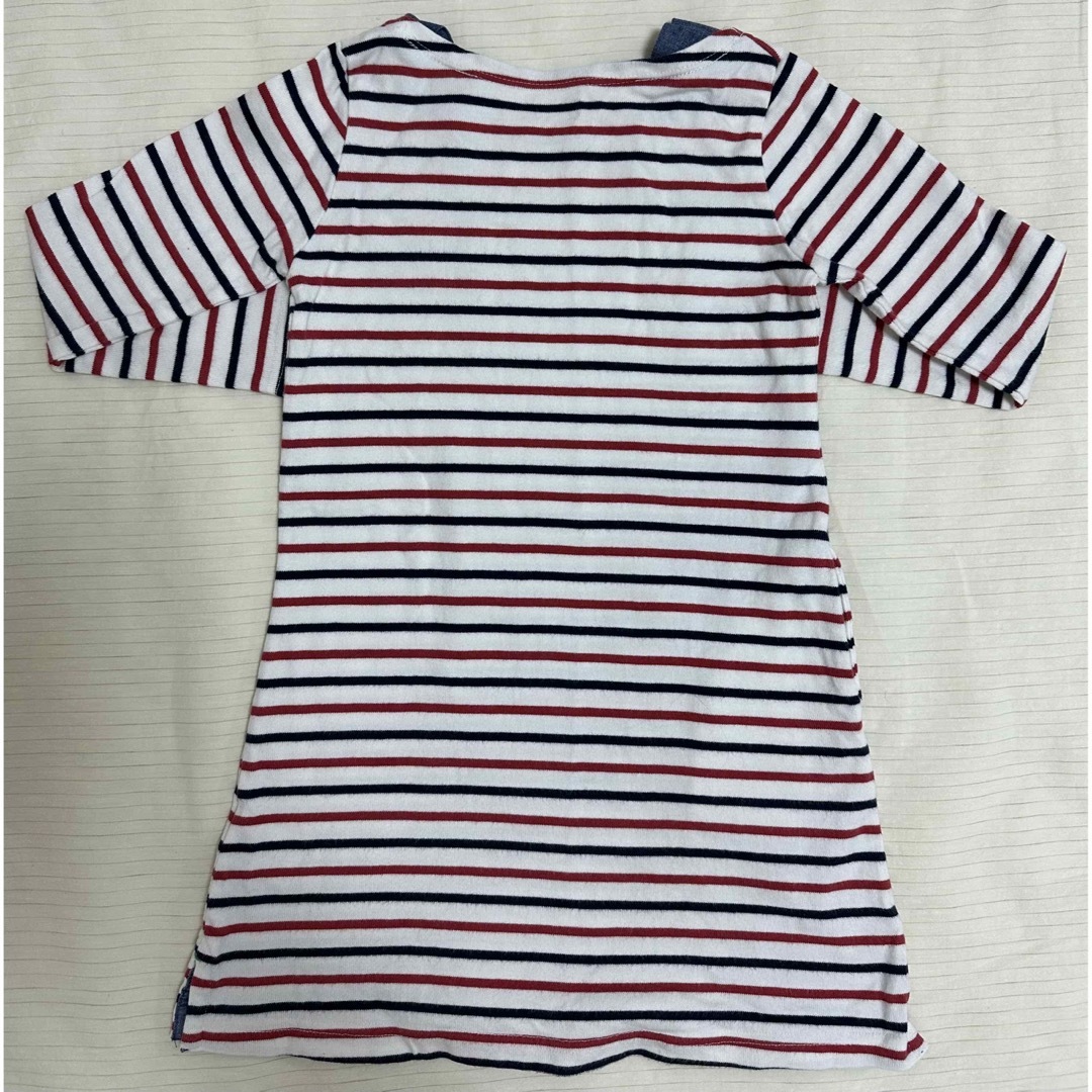 ☆ディズニー☆ボーダー  ワンピース  チュニック  110 キッズ/ベビー/マタニティのキッズ服女の子用(90cm~)(ワンピース)の商品写真