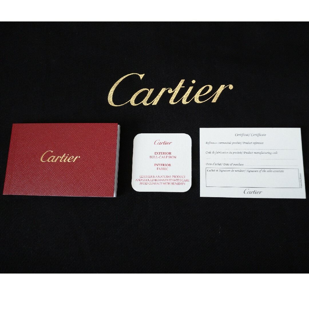 Cartier(カルティエ)の美品 ◇ カルティエ Cartier Cドゥカルティエ MM 赤 トリヨンレザー レディースのバッグ(ショルダーバッグ)の商品写真