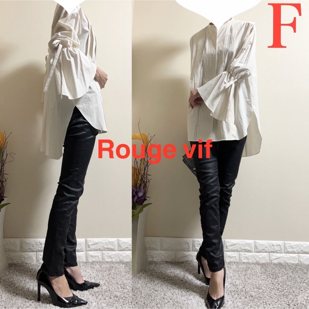 Rouge vif - ayako様専用!ブラウスの通販 by Re:ma_dress|ルージュ