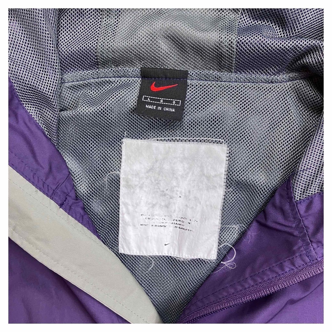 00s Y2K NIKE ナイキ パッカブルナイロンアノラックパーカー パープル