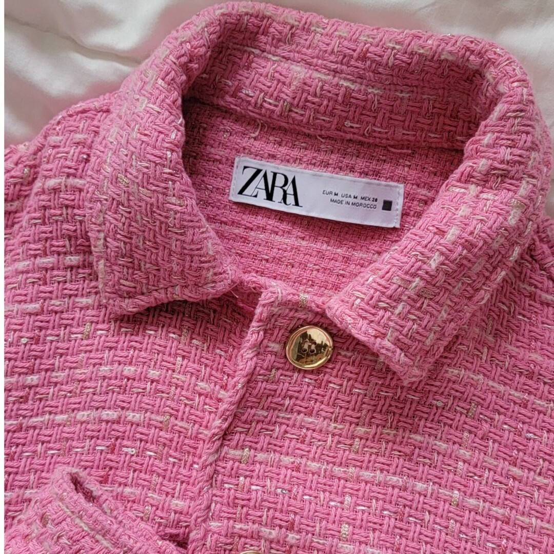 ZARA(ザラ)のZARA　ニットジャケット レディースのトップス(カーディガン)の商品写真