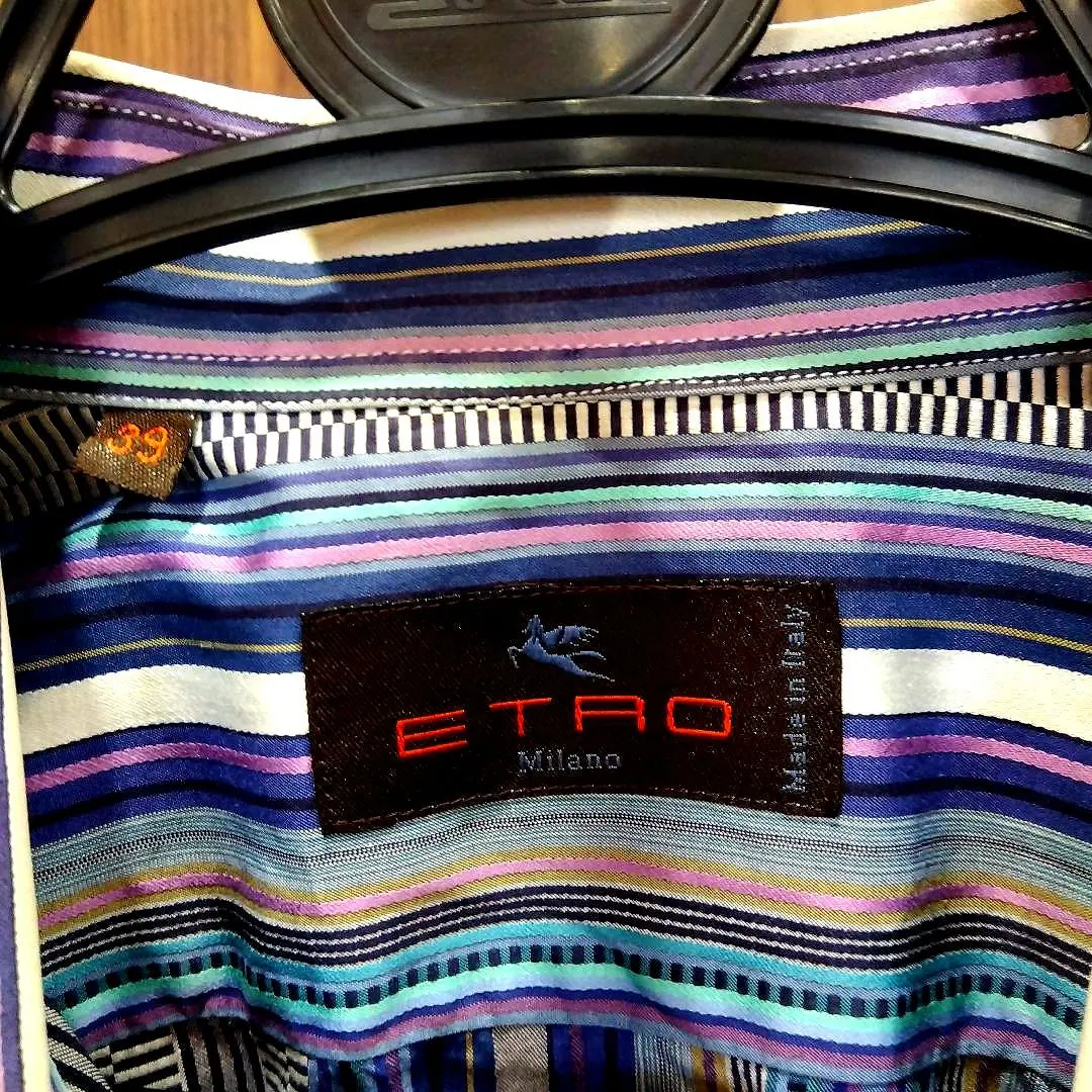 ETRO(エトロ)の【美品】Vintage　ETRO エトロ　ストライプシャツ メンズのトップス(シャツ)の商品写真