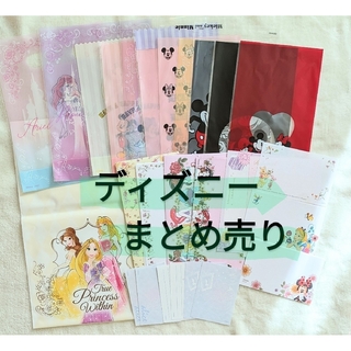 ディズニー(Disney)のディズニー メモ帳 ラッピング袋 ♡(カード/レター/ラッピング)