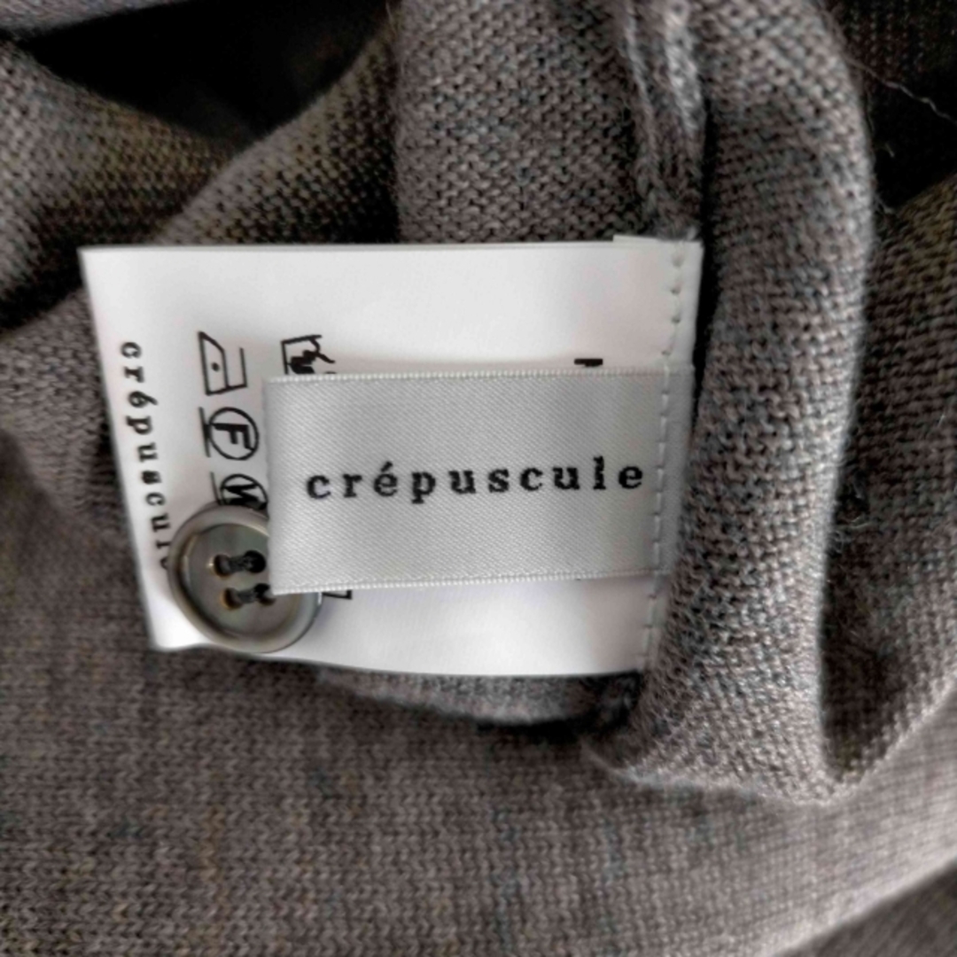 クレプスキュール　crepuscule　ニットシャツ　長袖　ブラウン　美品