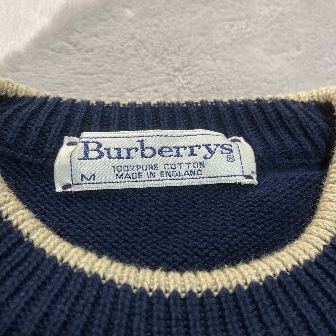 BURBERRY - 80S バーバリーズ ニットセーター イングランド製 ゴルフ ...