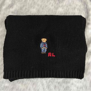 ポロラルフローレン(POLO RALPH LAUREN)のRALPH LAUREN POLOベア マフラー ブラック(マフラー)