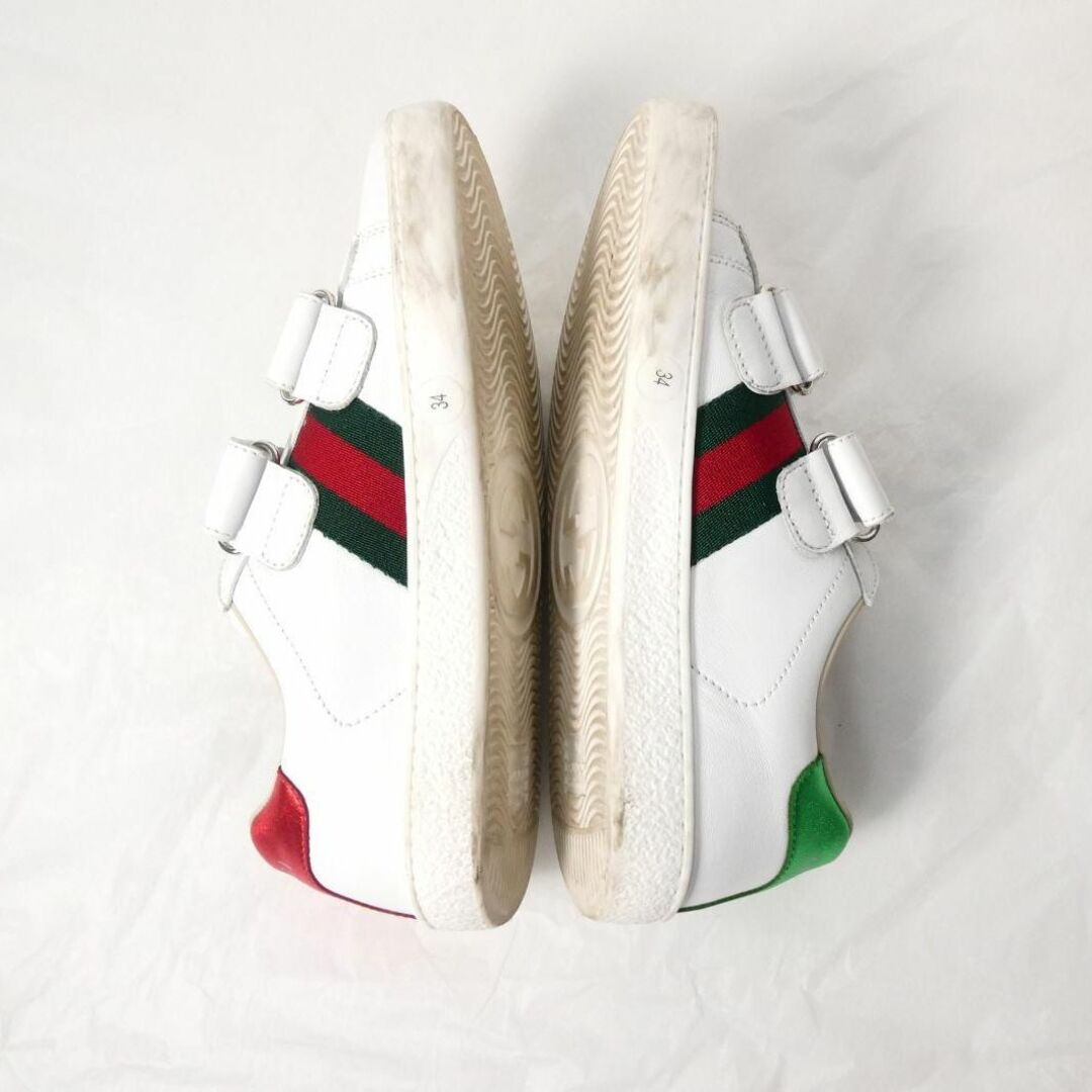 Gucci   美品 GUCCI シェリーライン レザー ベルクロ ローカット