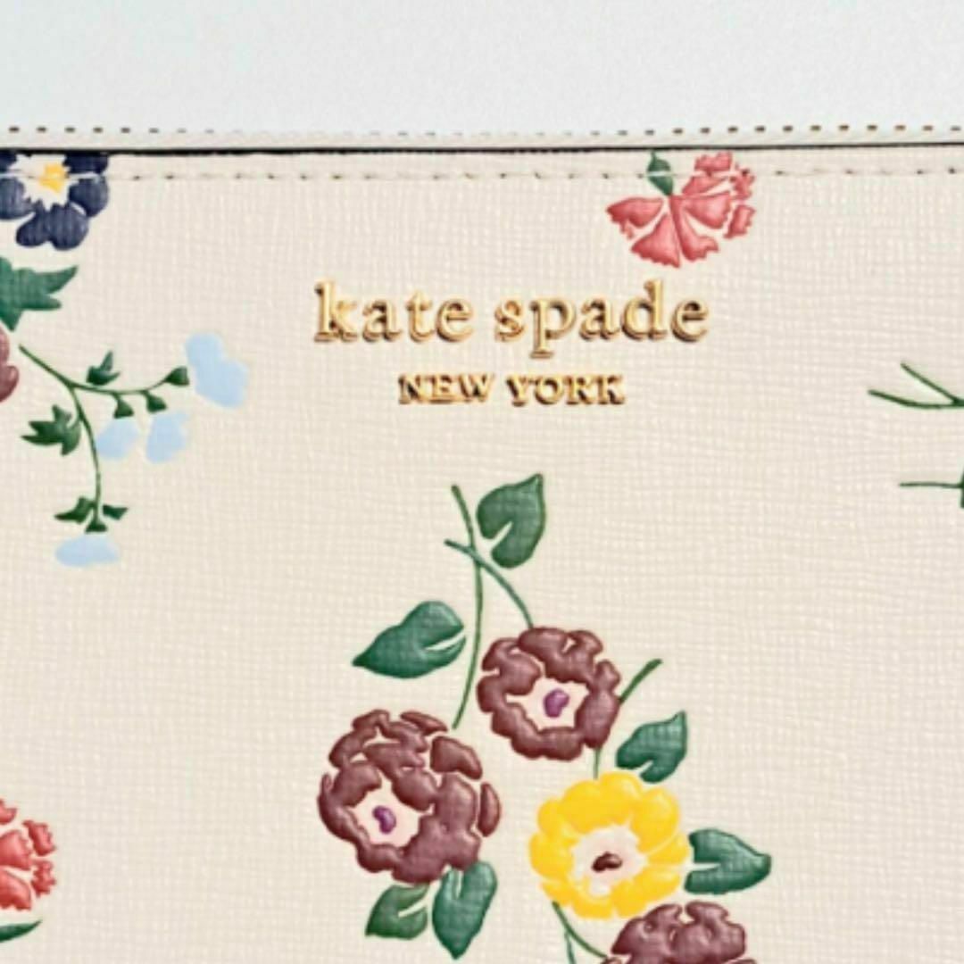 【新品】Kate Spade ケイトスペード ブーケレザー長財布 花柄ウォレット