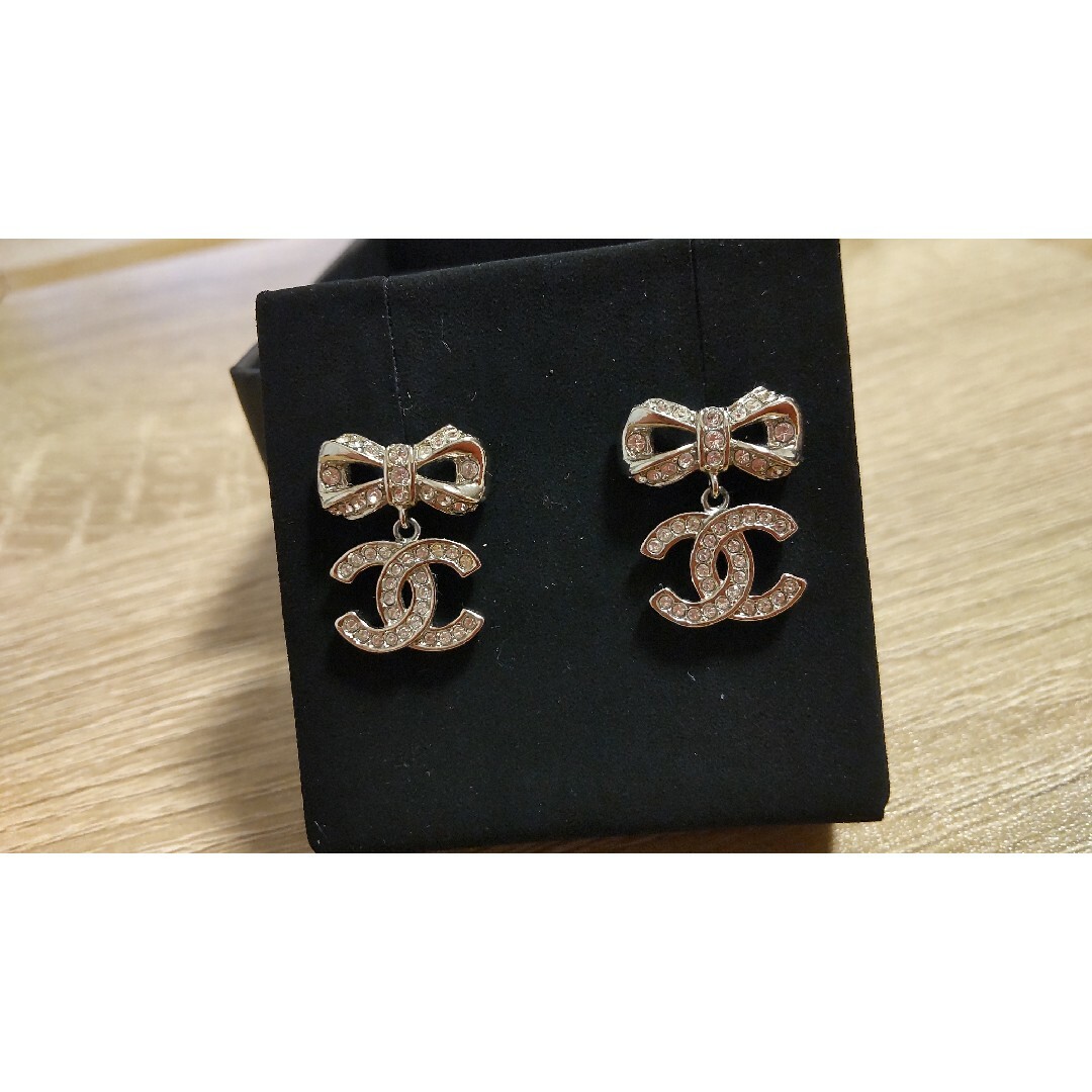 早い者勝ち✧︎*。CHANEL シャネル ピアス リボン 美品