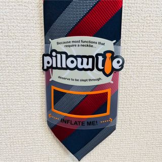 新品タグ付☆pillow tie ピローネクタイ【ネイビー&レッド】(ネクタイ)