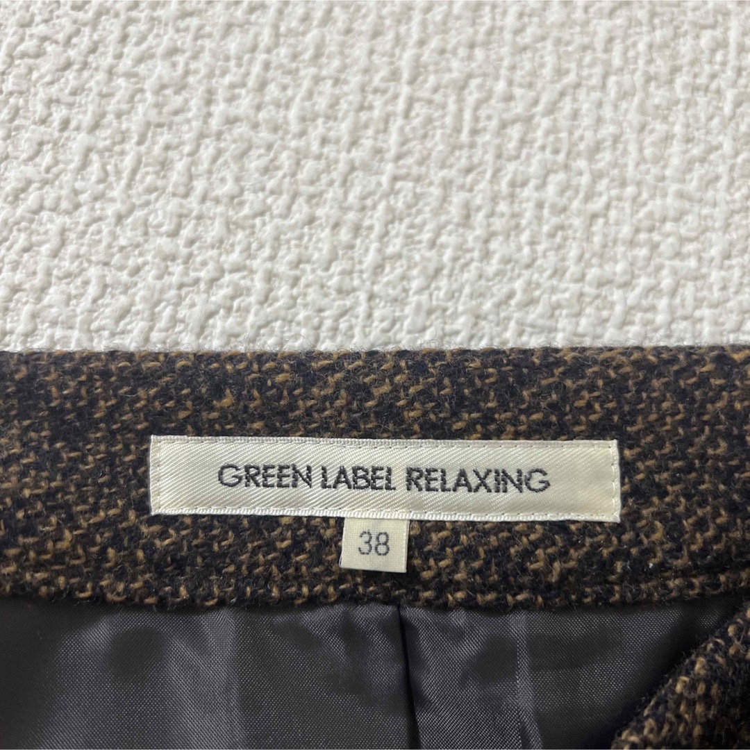 UNITED ARROWS green label relaxing(ユナイテッドアローズグリーンレーベルリラクシング)のウールブレンド　フレアスカート レディースのスカート(ひざ丈スカート)の商品写真