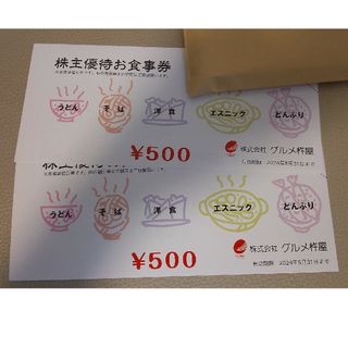 グルメ杵屋　元気寿司　10000円分(レストラン/食事券)