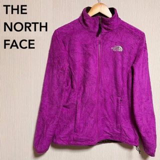 ザノースフェイス(THE NORTH FACE)の☆超人気☆ノースフェイス ブルゾン ボアジャケット パープル M ビックロゴ(ブルゾン)