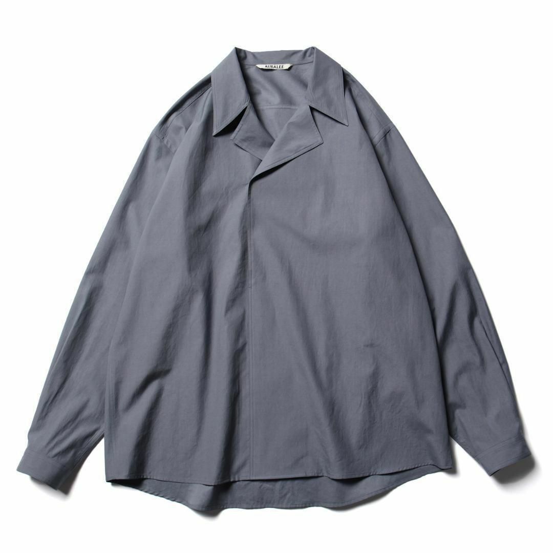 【常田大希着】AURALEE WASHED FINX TWILL SHIRTSメンズ