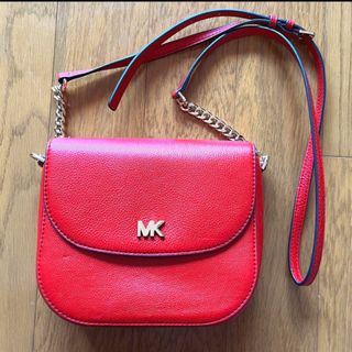 マイケルコース(Michael Kors)のマイケルコース ショルダーバッグ レッド チェーン ショルダー(ショルダーバッグ)