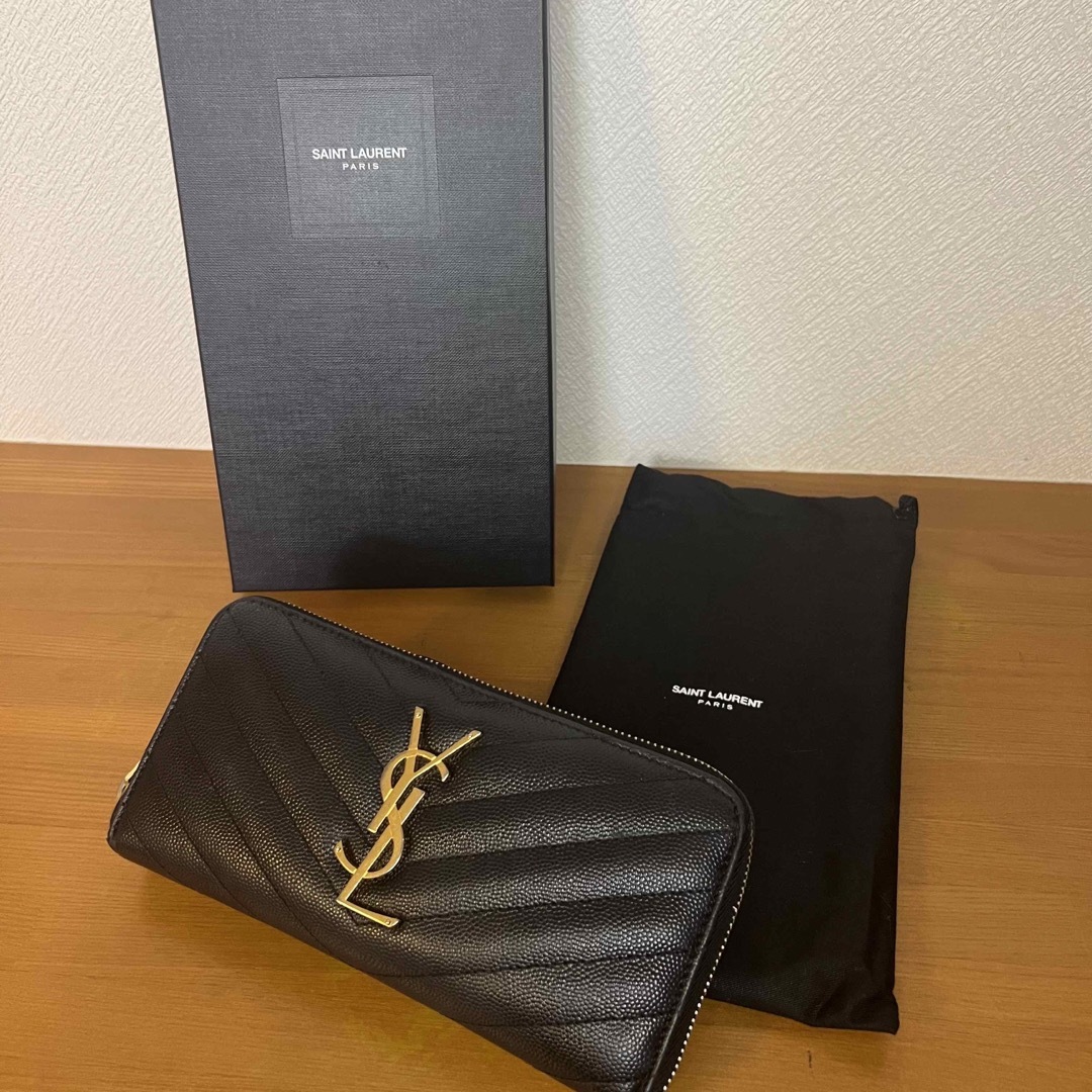 財布YSL キルティング長財布