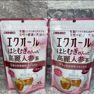 オリヒロ(ORIHIRO)のオリヒロ　エクオール　エクオールはとむぎの入った高麗人参茶　20袋×2(健康茶)