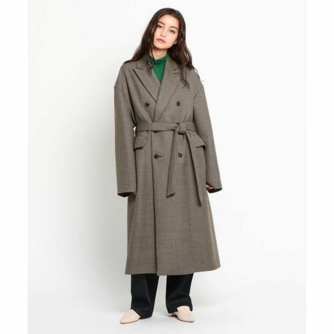 AURALEE(オーラリー)の18AW AURALEE DOUBLE FACE CHECK COAT 極美品 レディースのジャケット/アウター(ロングコート)の商品写真