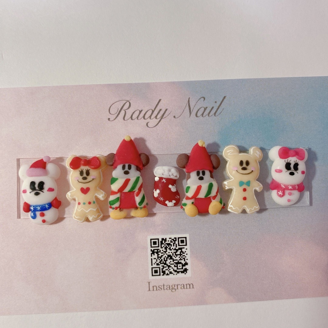 radynail クリスマスネイル　雪だるま　3Dネイルパーツ 1