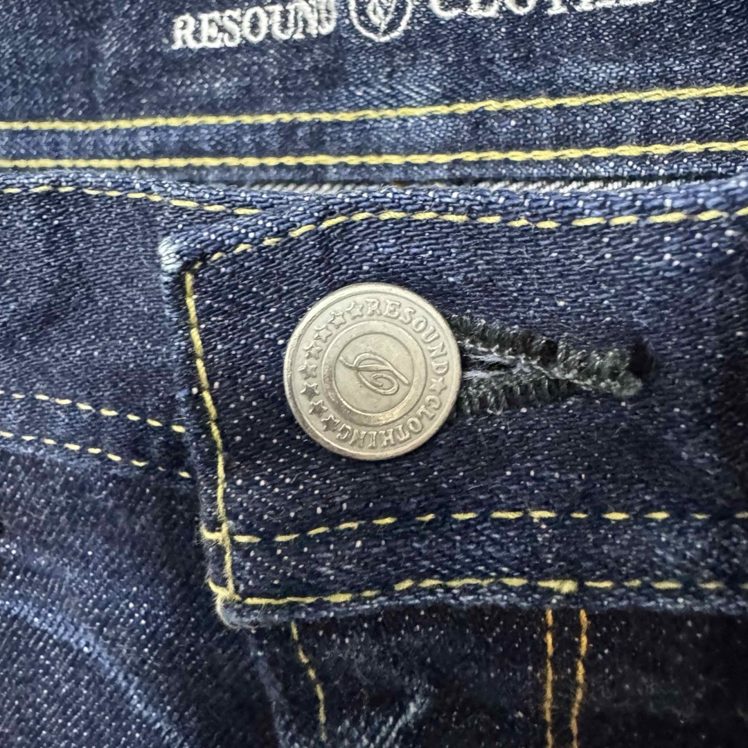 超美品！RESOUND CLOTHING ウォッシュ加工セルビッチデニム！日本製