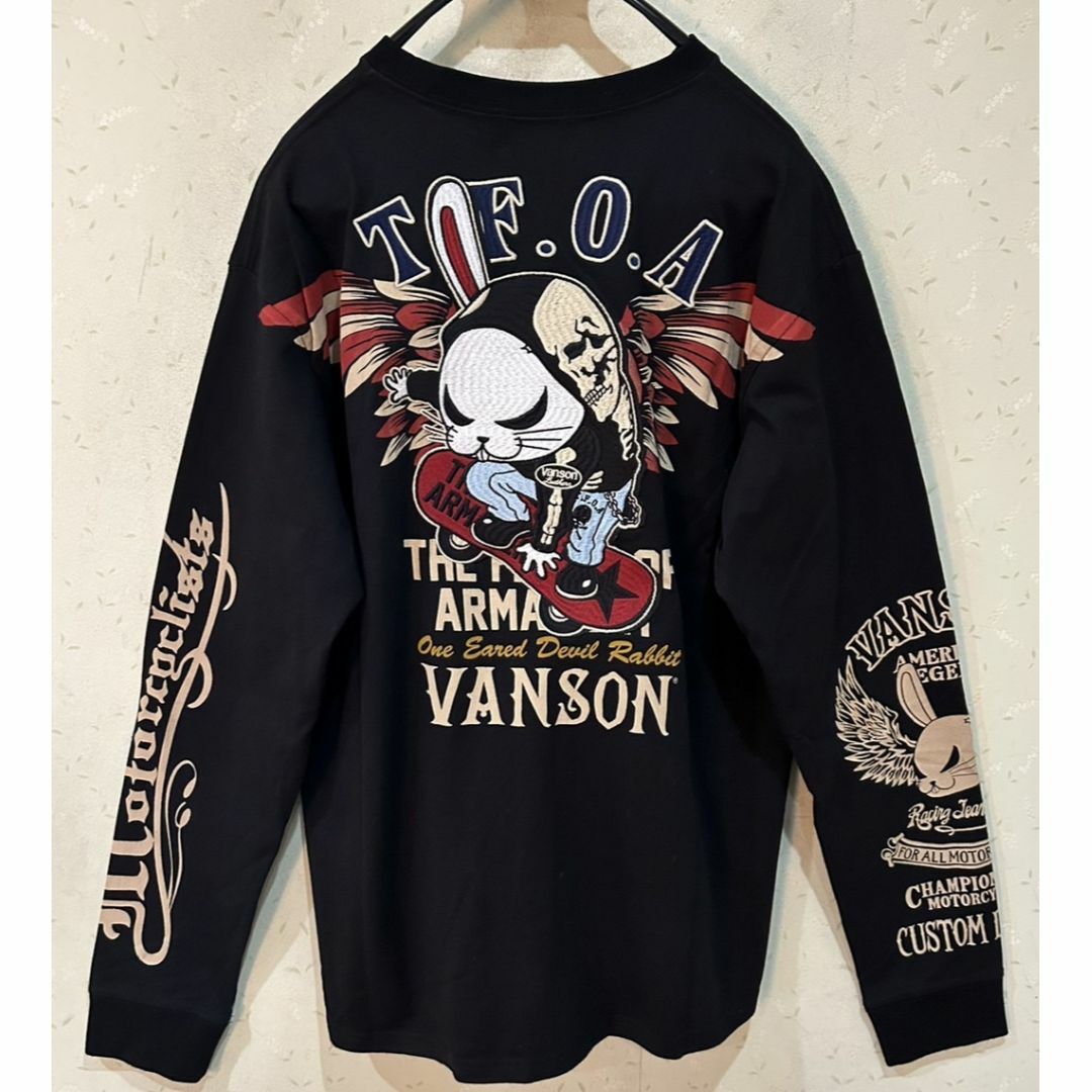 VANSON(バンソン)の＊2枚　VANSON×デスラビット  XL メンズのトップス(Tシャツ/カットソー(七分/長袖))の商品写真