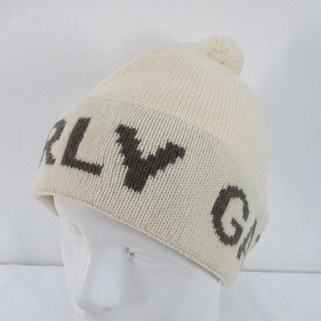 パーリーゲイツ ゴルフウェア ニット帽 ニットキャップ 帽子 FR 白 ホワイト | フリマアプリ ラクマ