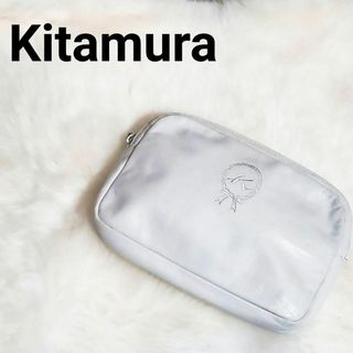 キタムラ(Kitamura)の☆超レア☆ Kitamura フルレザー ポーチ ホワイト ビッグロゴ(ボディバッグ/ウエストポーチ)