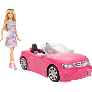 バービー(Barbie)のバービーとおでかけ！ピンクのくるま　人形つき(人形)