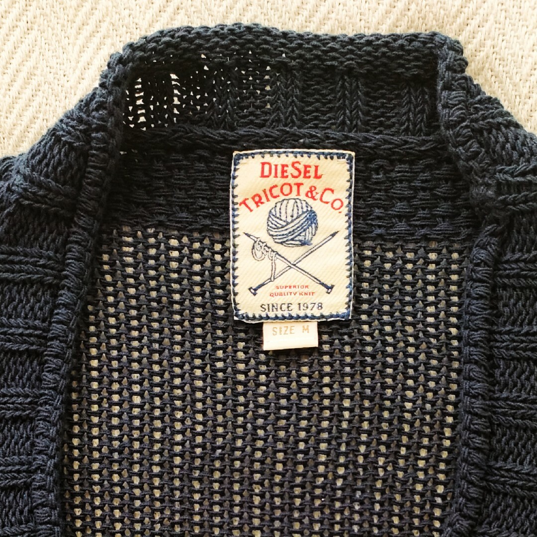 DIESEL(ディーゼル)の美品★DIESELディーゼル TRICOT & CO CARDIGAN ニット メンズのトップス(カーディガン)の商品写真