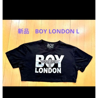 ボーイロンドン(Boy London)の新品　BOY LONDON ユニセックス　ブラック　Tシャツ　L(Tシャツ/カットソー(半袖/袖なし))