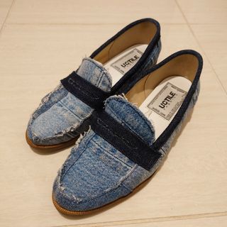 ルタロン(Le Talon)のLeTalon×UCUILE FABRICS デニムパッチワークローファー(ローファー/革靴)