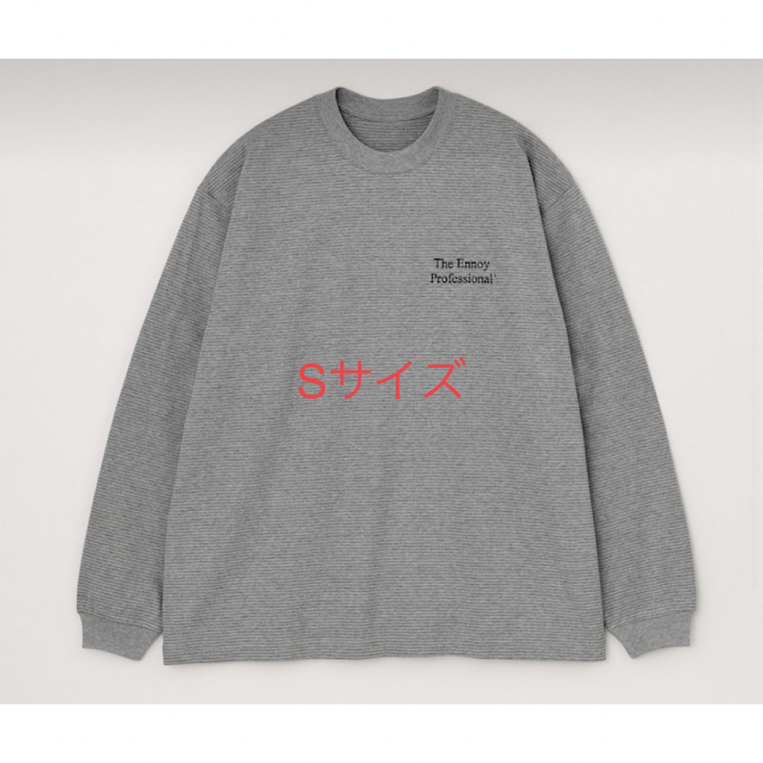 1LDK SELECT - ennoy L/S BORDER T-SHIRTS (GRAY × BLACK)の通販 by ...