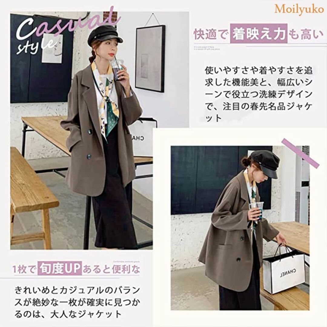 Moilyuko ジャケット レディース コート 春 薄手長袖 オフィス カジュ 3