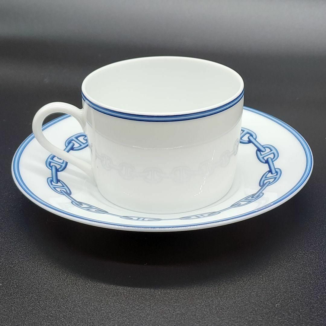 極美品 】 エルメス ティーカップ&ソーサー セット シェーヌダンクル-