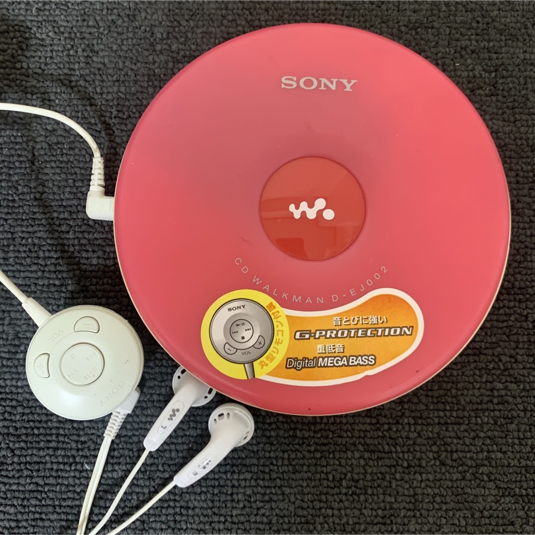 SONY SONY CD WALKMAN ソニー CDウォークマン D-EJ002 ピンクの通販 by Marcelo1991's shop｜ソニー ならラクマ