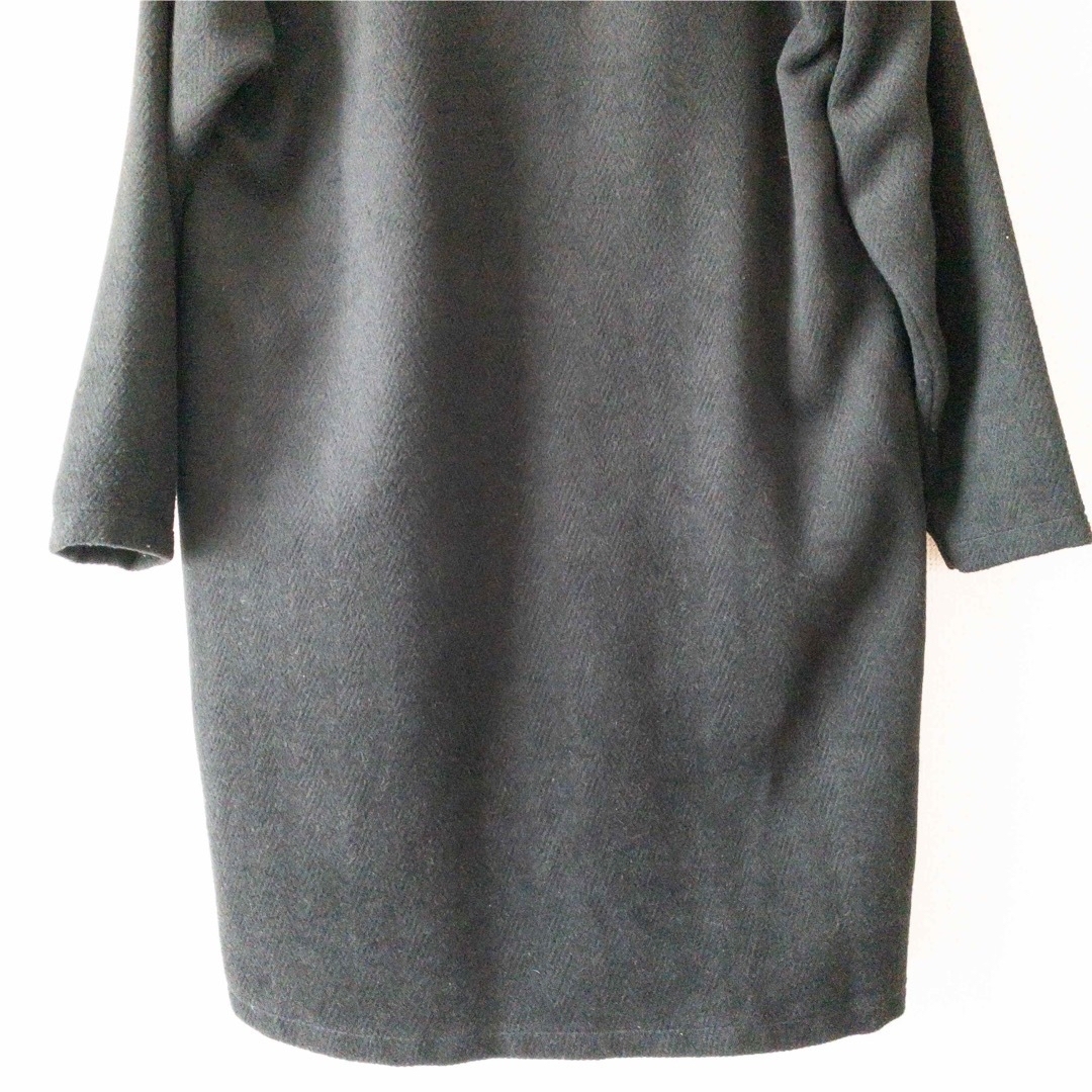 SPIGA(スピーガ)のSPIGA コート 黒 ポケットファー オシャレ レディースのジャケット/アウター(その他)の商品写真