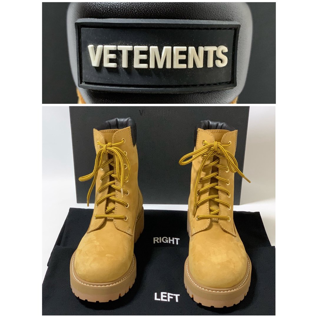新品《 VETEMENTS 》Logo Trucker Boots 41-