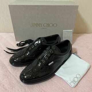 箱付き 美品 JIMMY CHOO ジミーチュウ シューズ 高級 メンズ 靴