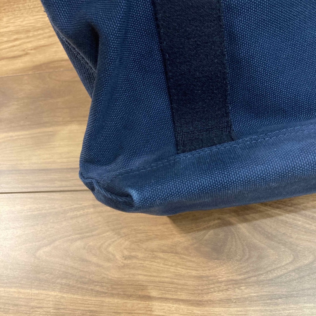 【美品】POLO ラルフローレン 帆布 キャンパス トートバッグ 刺繍ロゴ 濃紺 9