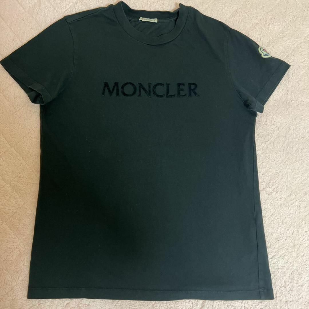 MONCLER - モンクレールロゴ 半袖 Tシャツ ゴ size S ブラック ...